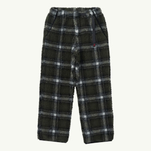 Shadow Plaid Sherpa Pant - Olive Shadow Plaid