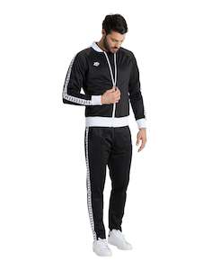 Arena Icons Men's Team Relax Jacket - Black-White-Black