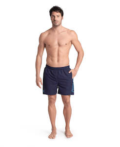 Arena Men's Fundamentals R Beach Boxer - Navy-Turquoise