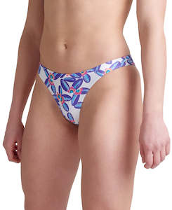 Arena Women's Swim Bottom Allover Neon Blue-Multi