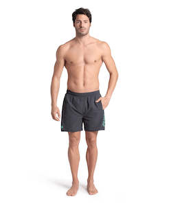 Men: Arena Men's Fundamentals R Beach Boxer - Asphalt-Nespola