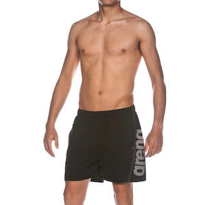 Arena Men's Fundamentals Logo Boxers - Black-White