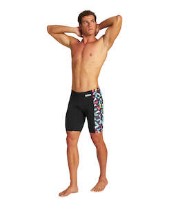 Arena Men's Lightning Colors Jammer - Black-Black Multi