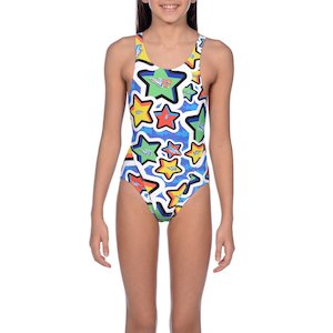 Girls Training Recreation: Arena Girl's Frolic Jr Tech Back One Piece