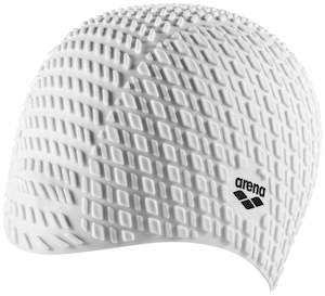 Caps: Arena Bonnet Silicone Cap - White