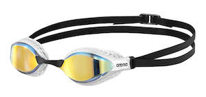 Racing Goggles: Arena Air-Speed Mirror Yellow Copper - White