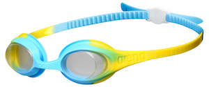 Training Goggles Junior Kids: Arena Spider Kids Lightblue-Clear-Yellow