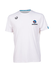 Aquahawks Swim Club: Aquahawks Unisex Solid T-Shirt - White