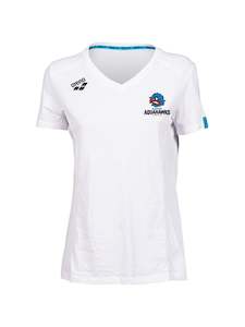 Aquahawks Women's Panel T-Shirt - White