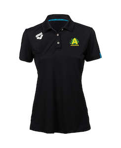 Alexandra Swimming Club: Alexandra Women's Solid Polo - Black