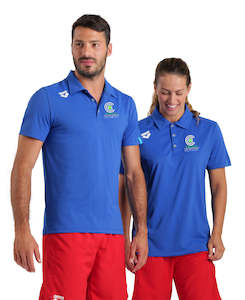 Tbss Central City Swimming Club: TBSS Central City Swimming Unisex Team Solid Polo - Royal