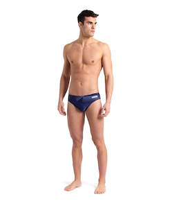 Arena Performance Men's Halftone Swim Briefs - Navy