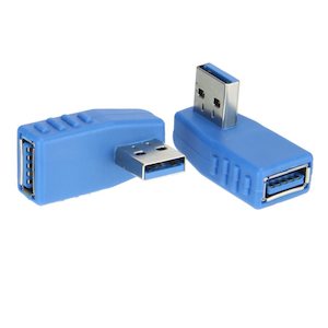 Argent USB 3 Right Angle Adapter