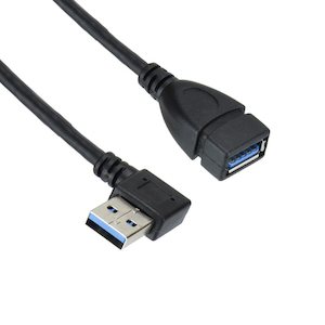 Argent USB 3 Left Hand Pigtail