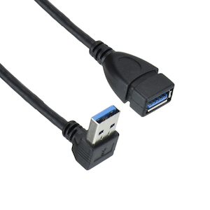 Argent USB 3 Left Angle Pigtail