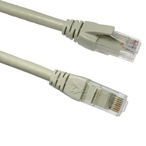 1m Argent Cat 5e Patch Lead Beige