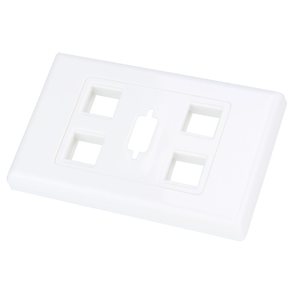 4 Hole Keystone plus VGA Face Plate