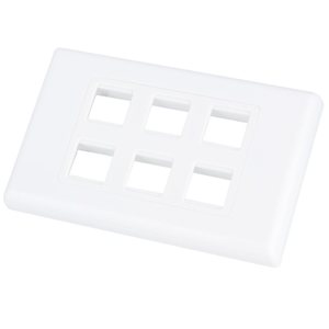 6 Hole Keystone Face Plate