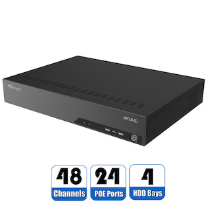 4K NVR – 48 Channels with 24 Ports POE