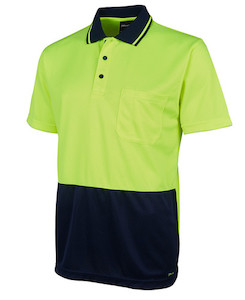 HI VIS JACQUARD NON CUFF POLO - XL Version Aria Discount