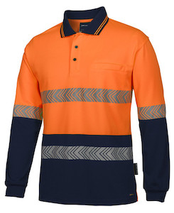 JB's Hi Vis L/S Segmented Tape Polo 6HLST Aria Discount