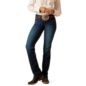 Denim: Mid Rise Romana Straight