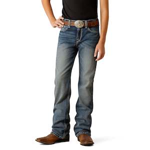 Denim: B4 Relaxed Challenger Boot Cut Jeans