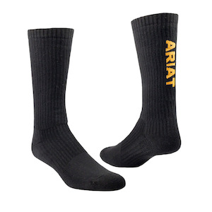 Mens Accessories: Premium Cotton Mid Calf Socks PK3