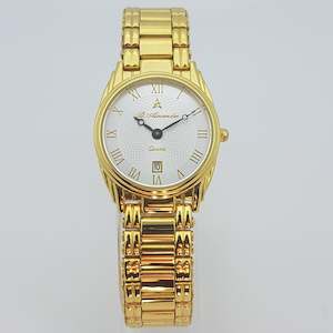 Plant, garden: St Alexander GS524 Ladies Gold Bezel Quartz Analogue Dress Watch