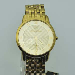 Plant, garden: Michel Renee GS508 Gold on Gold Quartz Gents Dress Watch