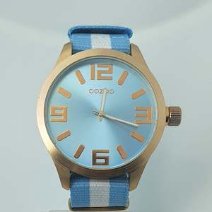 OOZOO Oversized Gents Watch Brushed Rose Gold