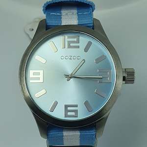 OOZOO Oversized Gents Watch Brushed Stainless