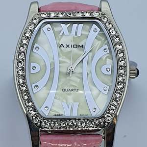 AXIOM Ladies Quartz Sparkly Crystal Bezel