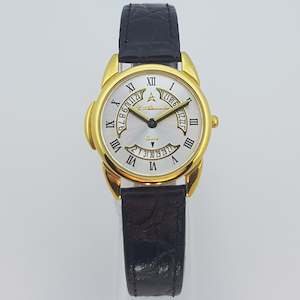 Plant, garden: St Alexander GS504 Ladies Gold Bezel Quartz Analogue Dress Watch