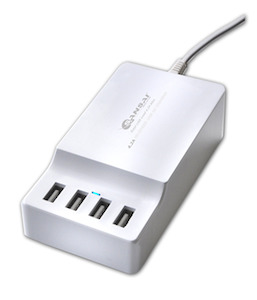 Plant, garden: Sansai 4 Port USB Charging Station with Surge protection