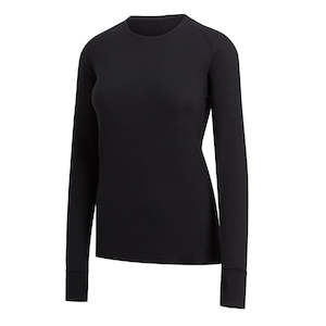 Protective clothing: FLORA - Womens Merino Wool Baselayer Long Sleeve, Crew Neck