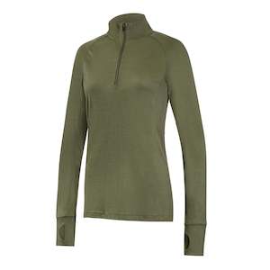 IONA - Women's Merino Wool Baselayer Long Sleeve Zip Top