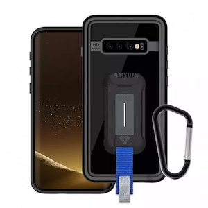 Internet only: MX-S10-BK | SAMSUNG GALAXY S10 WATERPROOF CASE | IP68 SHOCK & WATER PROOF COVER W/ X-MOUNT & CARABINER