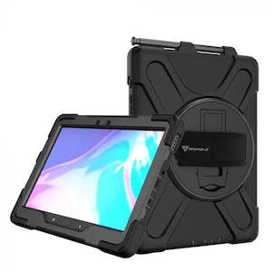 Internet only: JLN-SS-ACTPR | Samsung Galaxy Tab Active Pro SM-T545 T547 / Active4 Pro SM-T630 T636 | Ultra 3 layers shockproof rugged case with hand strap & kick-stand & pen holder