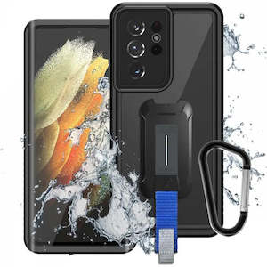 Internet only: MX-SS21-S21U | SAMSUNG GALAXY S21 ULTRA 5G WATERPROOF CASE | IP68 SHOCK & WATER PROOF COVER W/ X-MOUNT & CARABINER