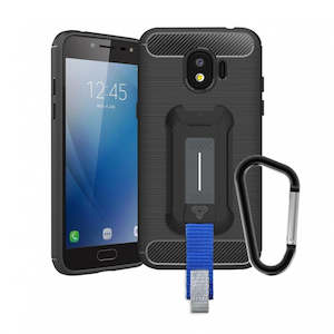 TP-J2P_8 | SAMSUNG GALAXY J2 PRO 2018 | SHOCKPROOF RUGGED CASE W/ KEY MOUNT & CARABINER