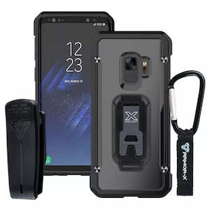 Bt-s9-bk | Samsung Galaxy S9 | Shockproof Rugged Case + Belt Clip & Carabiner