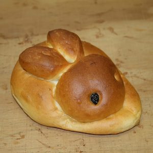 Zopf Bread Bunny – Saturdays before Easter only