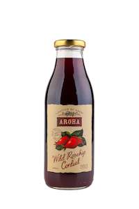 Fruit juice or fruit juice drink manufacturing - less than single strength: Ahora Wild Rosehip Cordial 8 x 500mls