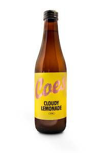 Fruit juice or fruit juice drink manufacturing - less than single strength: Coes Cloudy Lemonade 12 x 330mls