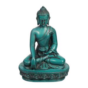 Buddha Turquoise Resin Statue