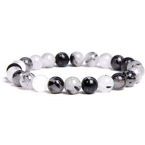 TOURMALINE QUARTZ BEAD BRACELET