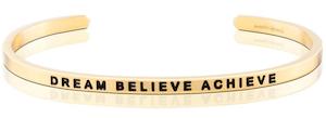 DREAM, BELIEVE, ACHIEVE MANTRABAND GOLD