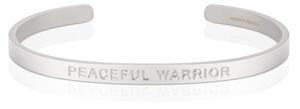 PEACEFUL WARRIOR MENS MANTRABAND - SILVER