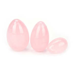 ROSE QUARTZ YONI EGG - LARGE